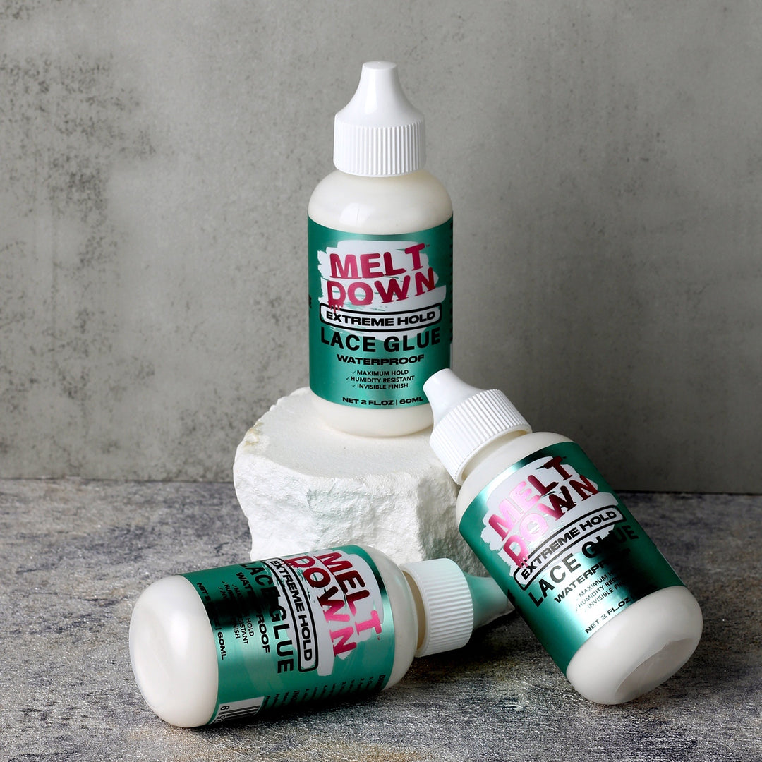 Meltdown Invisible Lace Bond Glue 3 Pack Savers Bundle | Bonding Glue for Wigs