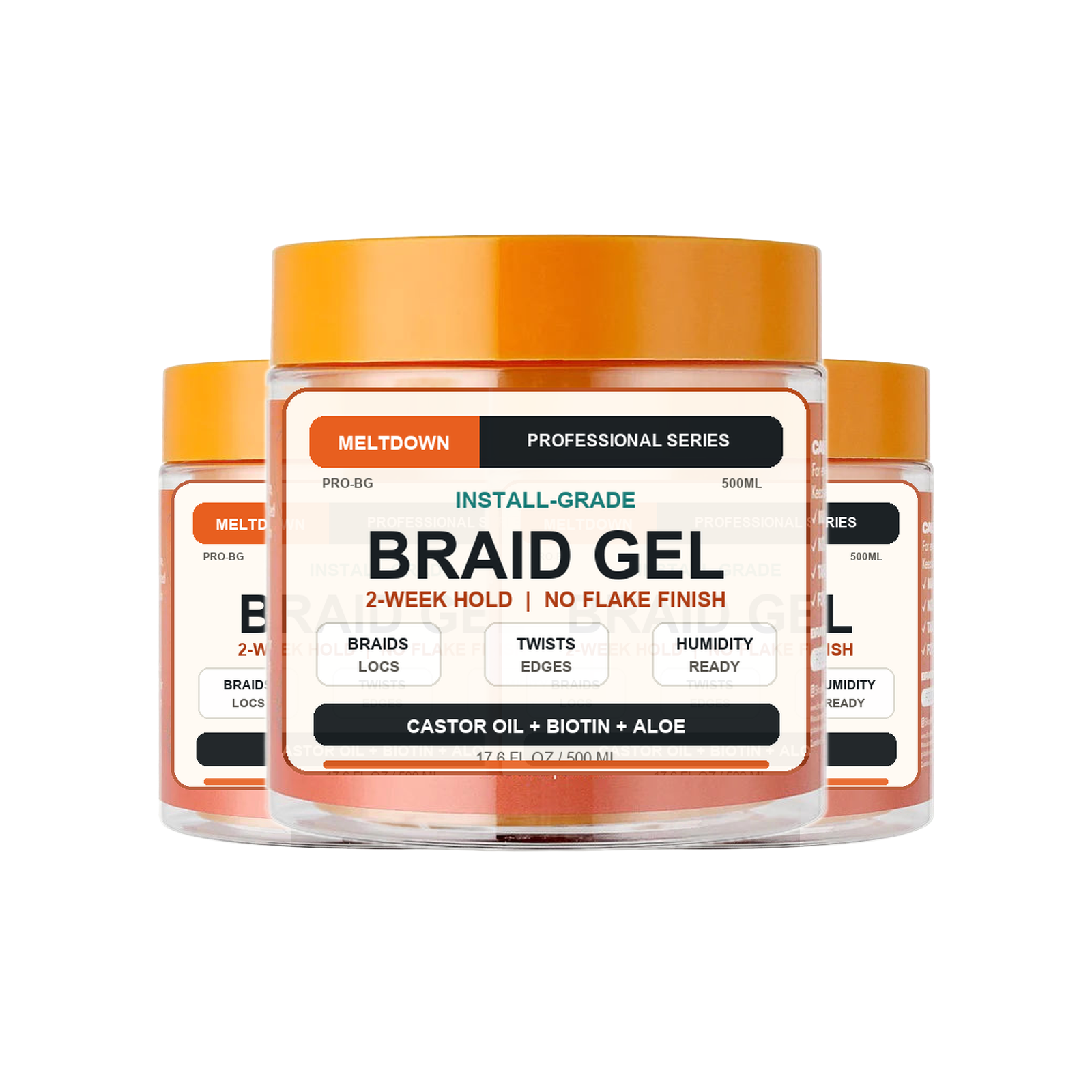 MELTDOWN Braid Gel — 3 pack